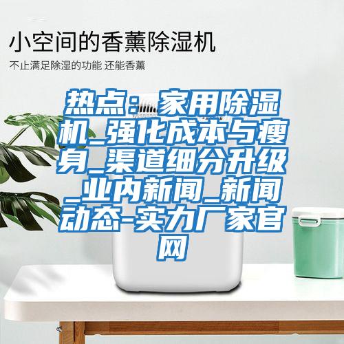 熱點:家用除濕機_強化成本與瘦身_渠道細分升級_業(yè)內(nèi)新聞_新聞動態(tài)-實力廠家官網(wǎng)