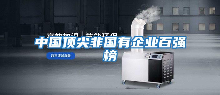 中國頂尖非國有企業百強榜