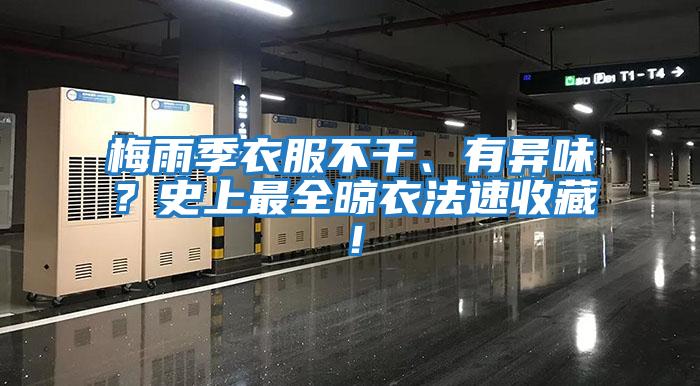 梅雨季衣服不干、有異味？史上最全晾衣法速收藏！