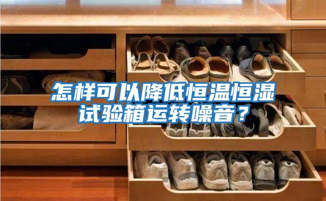 怎樣可以降低恒溫恒濕試驗箱運轉(zhuǎn)噪音?