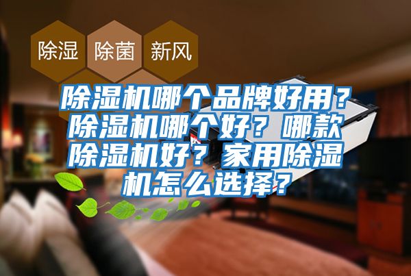 除濕機哪個品牌好用？除濕機哪個好？哪款除濕機好？家用除濕機怎么選擇？